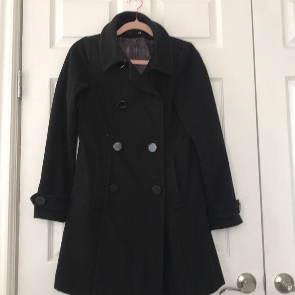 H&M black used Peacoat